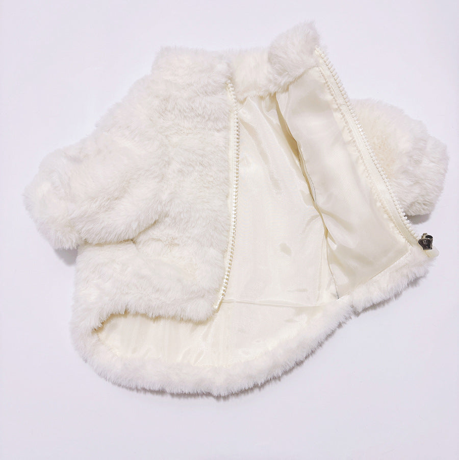 HKM-5957437 Warm Cotton-Padded Dog Coat in Black and White, Sizes XS to XXXL