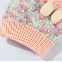 HKM-5957821 Teddy Bear Pocket Sweater for Small and Medium Dogs and Cats, Cozy Knit Pullover with Floral Yarn Design