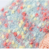 HKM-5957821 Teddy Bear Pocket Sweater for Small and Medium Dogs and Cats, Cozy Knit Pullover with Floral Yarn Design