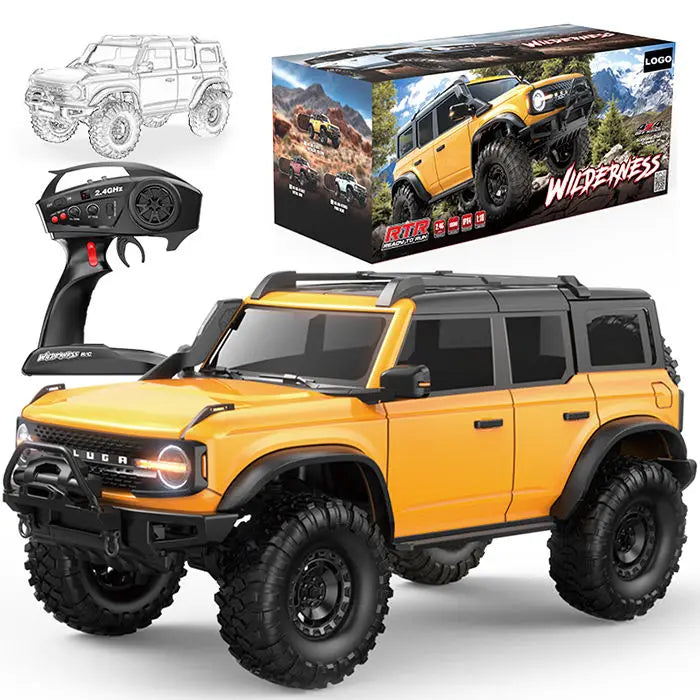 HKM-595795 1/10 Scale 2.4GHz Electric Remote Control Off-road Racing Truck, 4x4 Climbing RC Car for Ages 14+