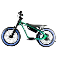 HKM-595795 16-Inch Aluminium Alloy Electric Motorcycle for Kids - High-Speed Dirt Bike with 2-Speed Gears and Integrated Battery