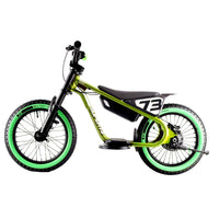 HKM-595795 16-Inch Aluminium Alloy Electric Motorcycle for Kids - High-Speed Dirt Bike with 2-Speed Gears and Integrated Battery