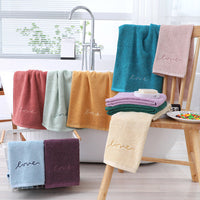 HKM-595795 Pure Cotton Embroidery Face Towel in Lavish Colors