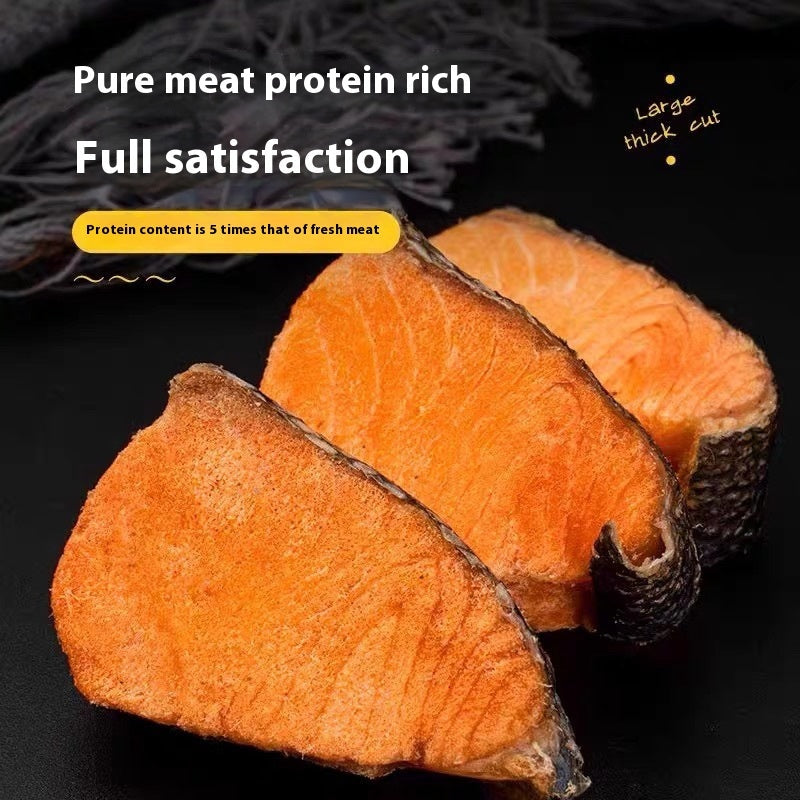 HKM-5959101 Freeze-Dried Salmon Chunks for Dogs - Multiple Sizes Available