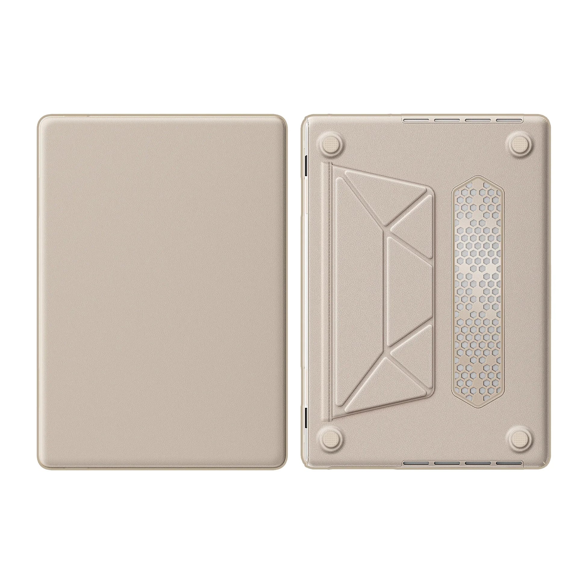 HKM-595923 Black, Gray, Pink, Gold PU Laptop Kickstand Cover for MacBook Air 13 (2018/2020) Model A2337 M1, A2179, A1932