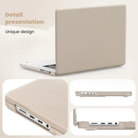 HKM-595923 Black, Gray, Pink, Gold PU Laptop Kickstand Cover for MacBook Air 13 (2018/2020) Model A2337 M1, A2179, A1932
