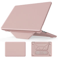 HKM-595923 Black, Gray, Pink, Gold PU Laptop Kickstand Cover for MacBook Air 13 (2018/2020) Model A2337 M1, A2179, A1932