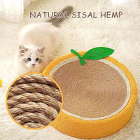 HKM-5960509 Sisal Round Cat Scratching Board and Bed for Small Breeds - Durable, Multi-Purpose Design for Play and Sleep