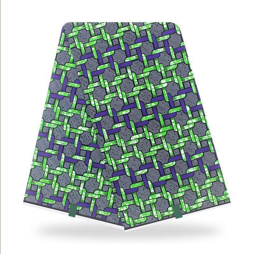 HKM-596051 African Batik Cotton Wax Cloth - 100% Cotton, Versatile Fabric for Fashion, Home Décor, and Crafting