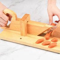 HKM-596115 Wooden Rectangle Salami Slicer for Hassle-Free Cutting of Ham, Hard Cheese, and Vegetables