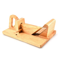 HKM-596115 Wooden Rectangle Salami Slicer for Hassle-Free Cutting of Ham, Hard Cheese, and Vegetables