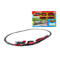 HKM-596179 Battery Operated Train Set with Track for Kids Ages 2-7, Durable Plastic Toy