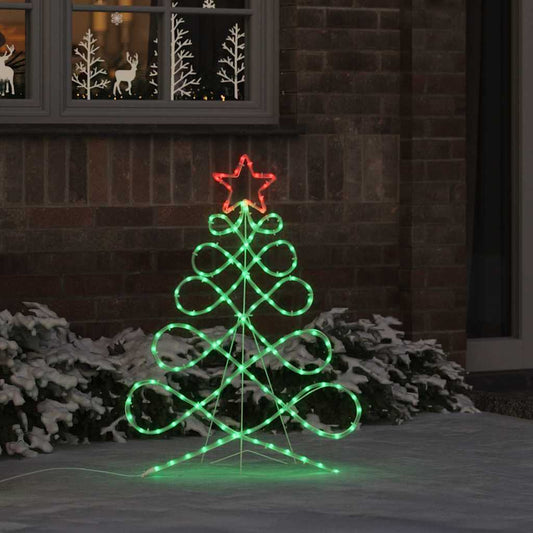 HKM-596179 Multicolored Christmas Tree Light, 80 x 56 cm, Flexible LED Rope for Indoor/Outdoor Decoration