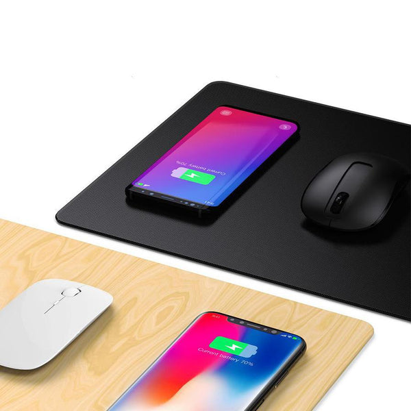 HKM-596243 Wireless Charging Mouse Pad for Fast Charging Compatible with Android and Apple Devices