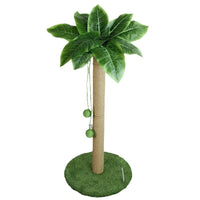 HKM-5963837 Sisal Scratching Post with Double Hanging Balls for Cat Claw Grinding, 62cm/82cm