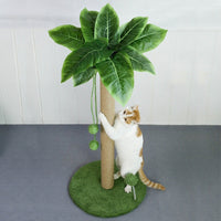 HKM-5963837 Sisal Scratching Post with Double Hanging Balls for Cat Claw Grinding, 62cm/82cm