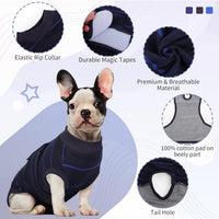 HKM-5964093 Anti-Licking Dog Rehabilitation Jumpsuit - Black, Multiple Sizes Available