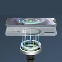 HKM-596435 Magnetic Wireless Car Charger for iPhone 12 Series - Fast Charging Dashboard Mount with 360° Rotation