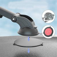 HKM-596435 Magnetic Wireless Car Charger for iPhone 12 Series - Fast Charging Dashboard Mount with 360° Rotation
