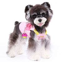 HKM-5964605 Pink Bichon Teddy Schnauzer Traction Pet Vest - XXS to XXL Sizes Available