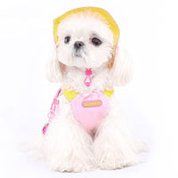 HKM-5964605 Pink Bichon Teddy Schnauzer Traction Pet Vest - XXS to XXL Sizes Available