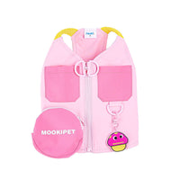 HKM-5964605 Pink Bichon Teddy Schnauzer Traction Pet Vest - XXS to XXL Sizes Available