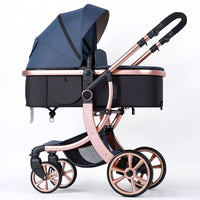 HKM-596563 3-in-1 Luxury Travel System Stroller with Car Seat - Foldable Baby Pram for Infants