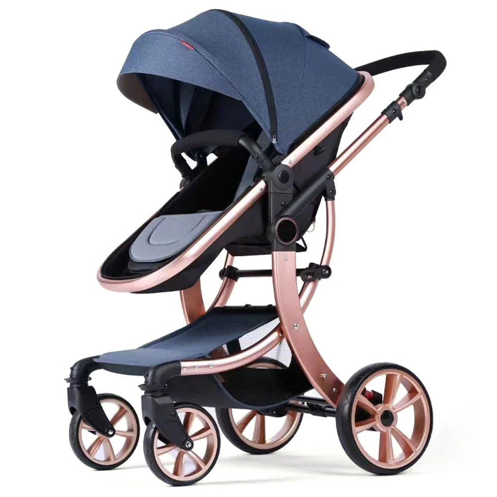 HKM-596563 3-in-1 Luxury Travel System Stroller with Car Seat - Foldable Baby Pram for Infants