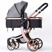 HKM-596563 3-in-1 Luxury Travel System Stroller with Car Seat - Foldable Baby Pram for Infants
