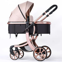 HKM-596563 3-in-1 Luxury Travel System Stroller with Car Seat - Foldable Baby Pram for Infants