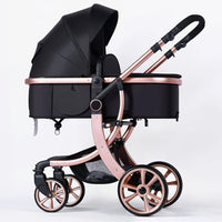 HKM-596563 3-in-1 Luxury Travel System Stroller with Car Seat - Foldable Baby Pram for Infants