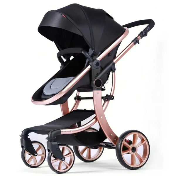 HKM-596563 3-in-1 Luxury Travel System Stroller with Car Seat - Foldable Baby Pram for Infants