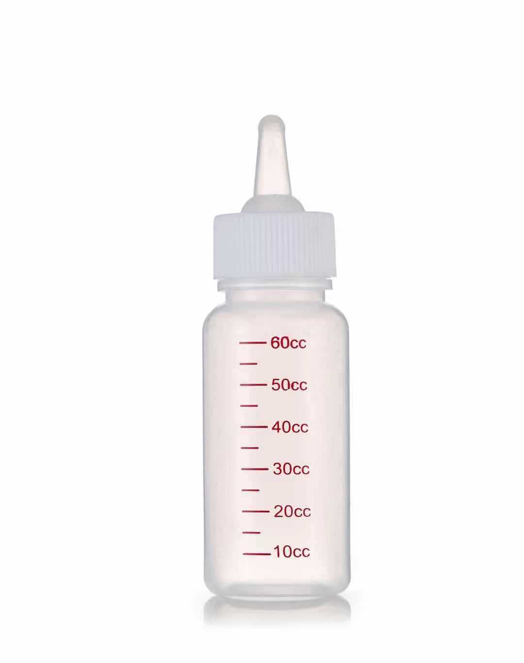 HKM-5966653 60 Ml Pet Milk Bottle for Dogs and Cats - Feeding Bottle Set with Nipple and Brush