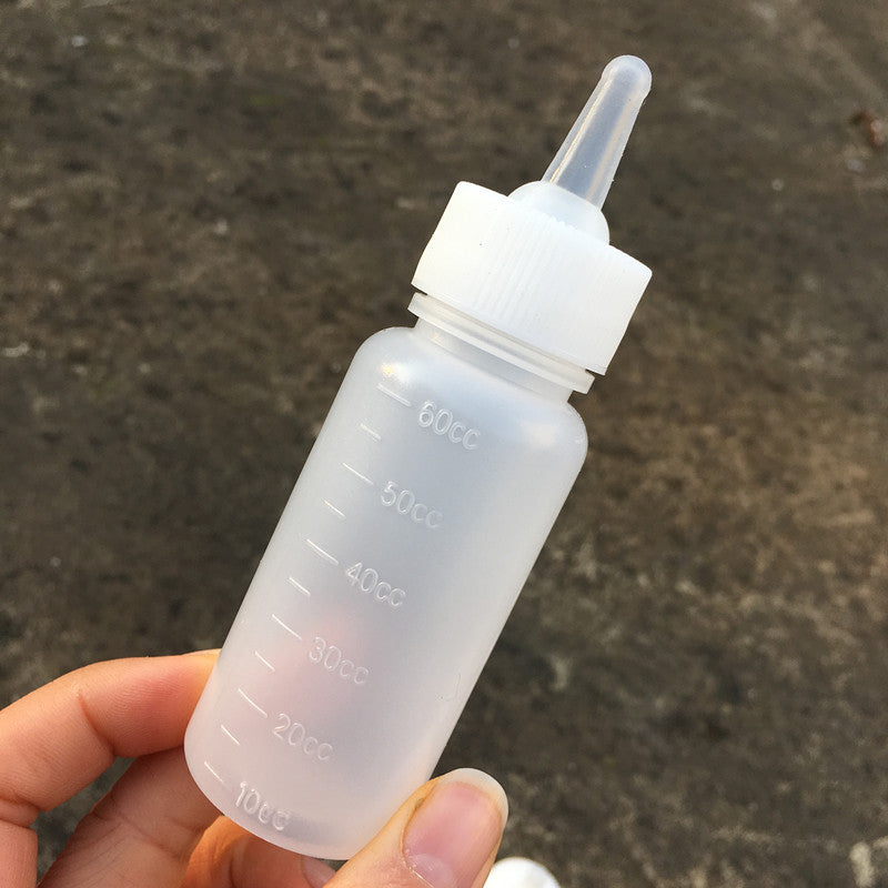 HKM-5966653 60 Ml Pet Milk Bottle for Dogs and Cats - Feeding Bottle Set with Nipple and Brush