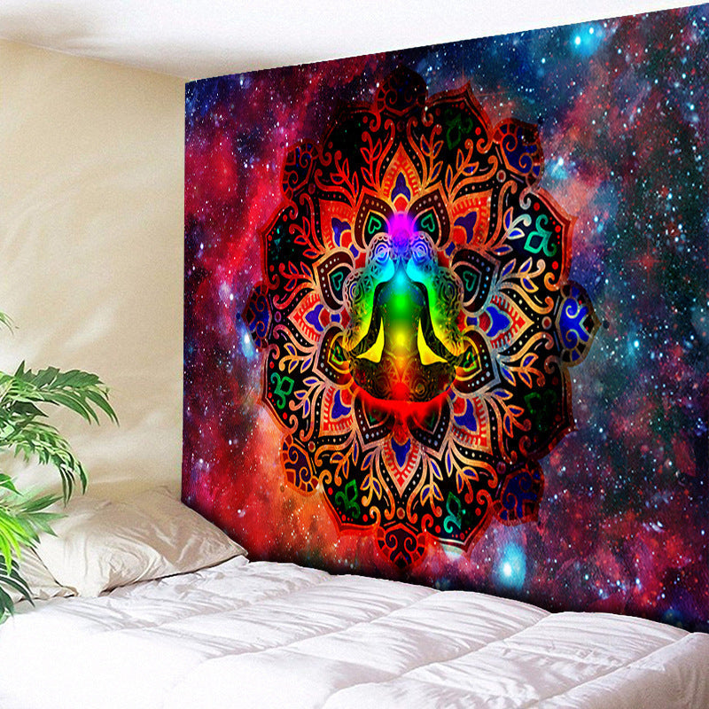HKM-596691 Bohemian Geometric Abstract Wall Hanging - Polyester Fiber, 130 x 150 cm & 150 x 200 cm