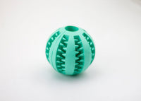 HKM-5967421 Multi-Color Rubber Mint Feeding Ball with Built-in Food Storage for Dogs and Cats