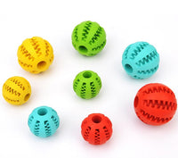 HKM-5967421 Multi-Color Rubber Mint Feeding Ball with Built-in Food Storage for Dogs and Cats