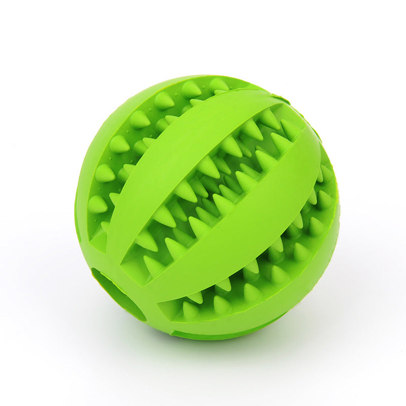 HKM-5967421 Multi-Color Rubber Mint Feeding Ball with Built-in Food Storage for Dogs and Cats
