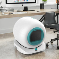 HKM-596819 Large Automatic Self-Cleaning Cat Litter Box with Stainless Steel & Plastic Design