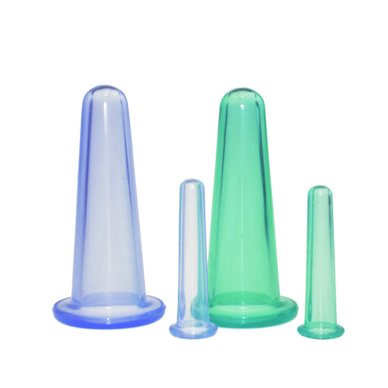 HKM-596947 Silicone Cupping Set with Face and Eye Cups - Effective Suction Therapy for Body and Skin Treatment