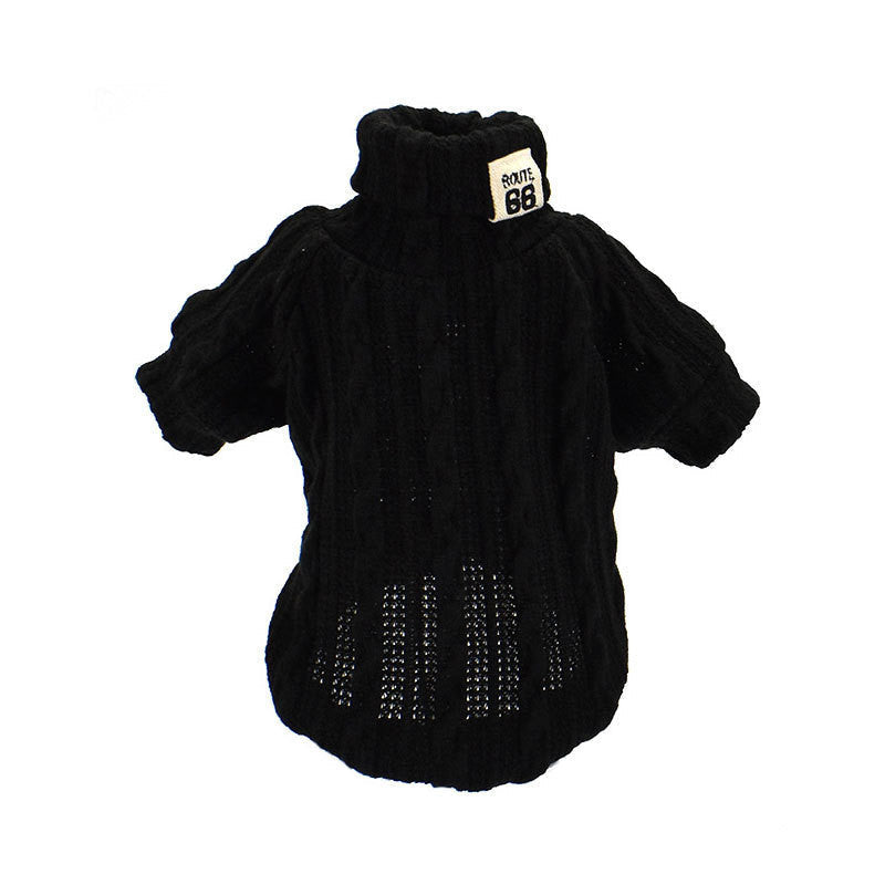 HKM-596947 Warm Knitwear Coat for Small to Medium Dogs and Cats - Available in Orange, Black, Grey