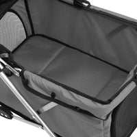 HKM-5970237 Foldable Pet Stroller with Sunshade - Portable 300D Oxford Fabric, 76x50x100 cm, Up to 15 kg Capacity