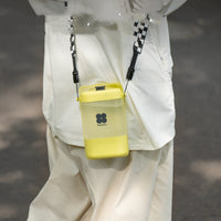 HKM-5970621 Portable Dog Travel Water Cup - 400ml Capacity, ABS+PP Material, Pink & Yellow Options