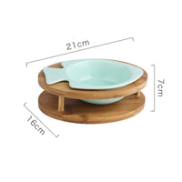 HKM-5970749 Elegant Ceramic Cat Bowl for Stylish Dining