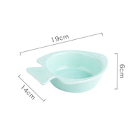 HKM-5970749 Elegant Ceramic Cat Bowl for Stylish Dining