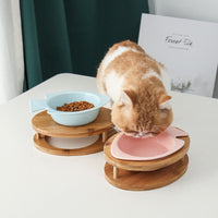 HKM-5970749 Elegant Ceramic Cat Bowl for Stylish Dining