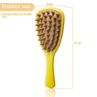 HKM-5972029 Silicone Pet Shampoo Brush for Dogs and Cats - Bathing, Massaging, and Shedding Tool with Comfortable Handle