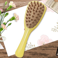 HKM-5972029 Silicone Pet Shampoo Brush for Dogs and Cats - Bathing, Massaging, and Shedding Tool with Comfortable Handle