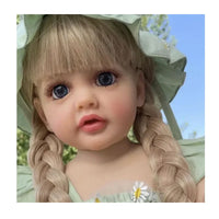HKM-597203 Soft Silicone Reborn Baby Girl Doll - 55cm Realistic & Cuddly Toy