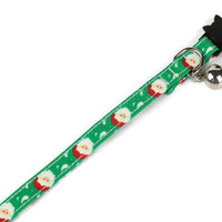 HKM-5972541 Christmas Patterned Bow Tie Dog Collar for Cats, Cloth Material, Size S 28x1.0cm